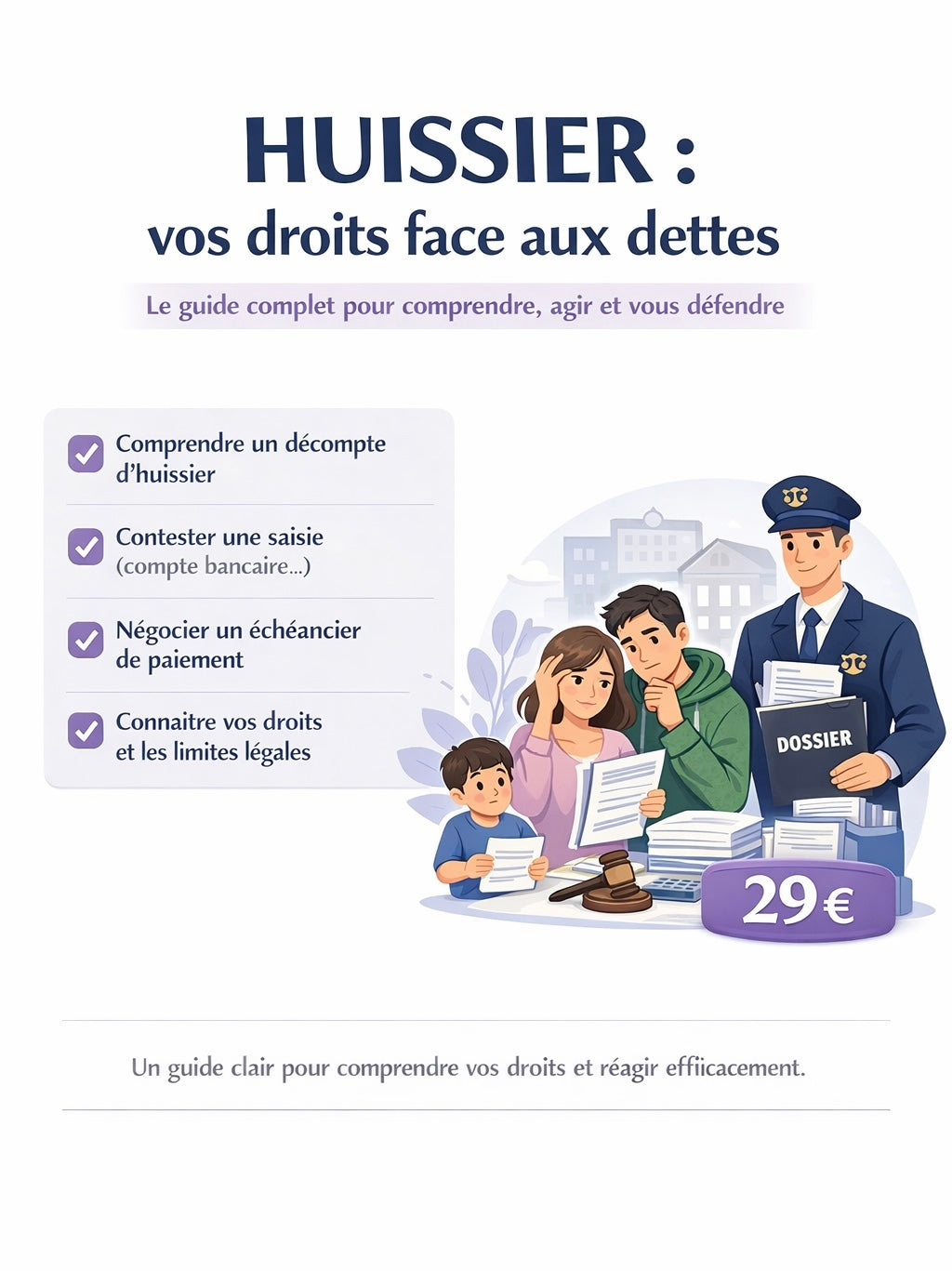 Huissier : vos droits face aux dettes