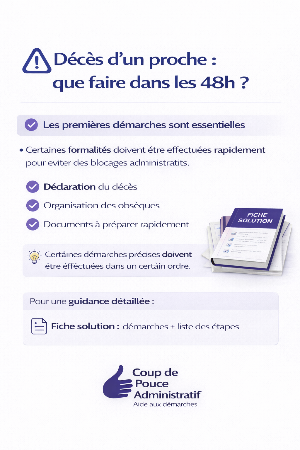 Décès d’un proche : que faire dans les 48h ? – Fiche solution
