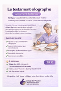 Testament olographe : rédiger ses dernières volontés