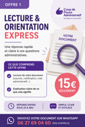 📄 Lecture & orientation express 15 €