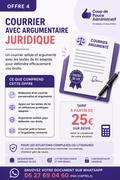 ⚖️ Courrier avec argumentaire juridique – À partir de 25 €